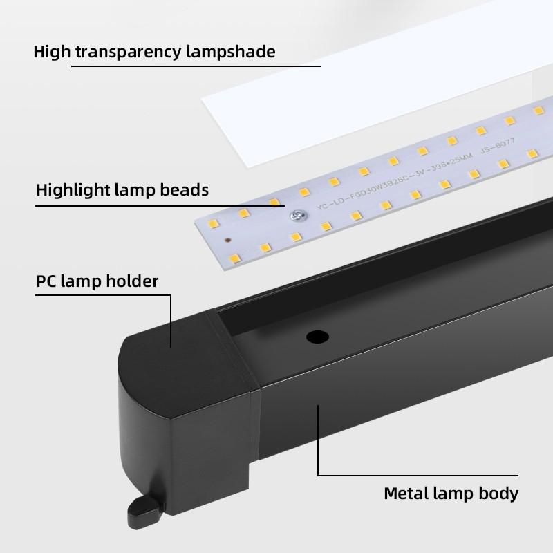Aluminum Linear Track Ceiling Lamp COB Rail Spotlight Living Room Bedroom Decor Lighting Fixture LED Track Light