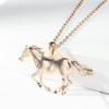 Fashion Jewelry Accessories Silver/Gold Horse Necklace Pony Necklace Pendant Necklace