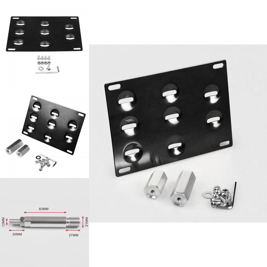 License Mount Plate Bracket Bumper Tow Hook For Mercedes C E S M Glk Class Gla