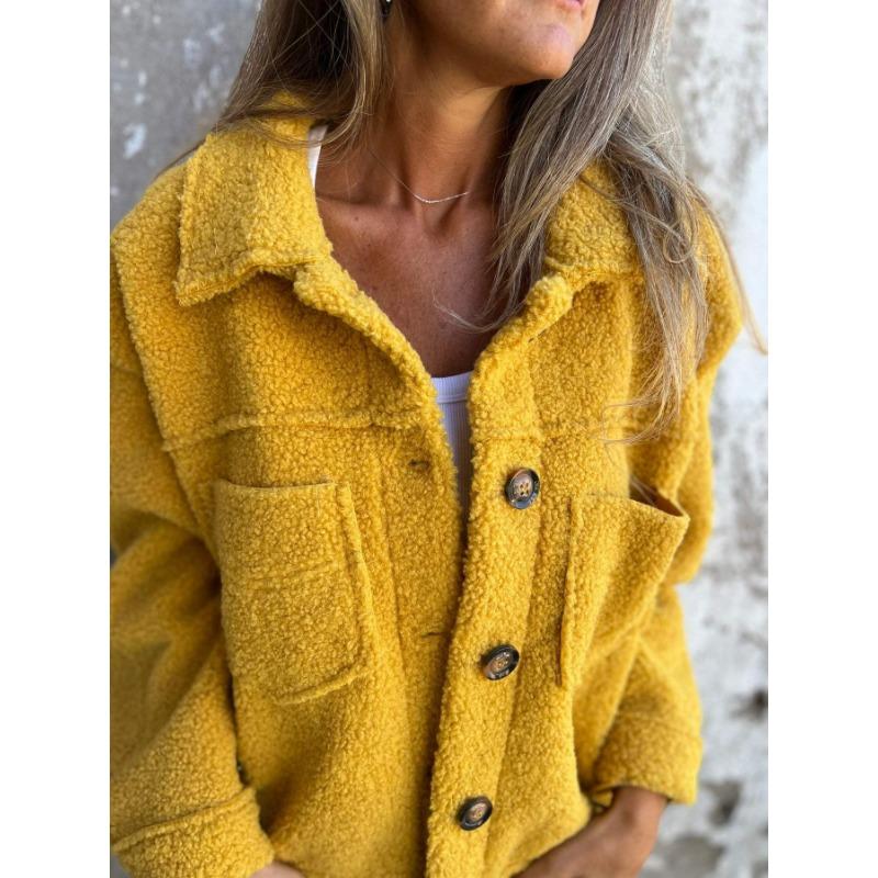 New Style - Single-breasted Lapel Lamb Fur Jacket