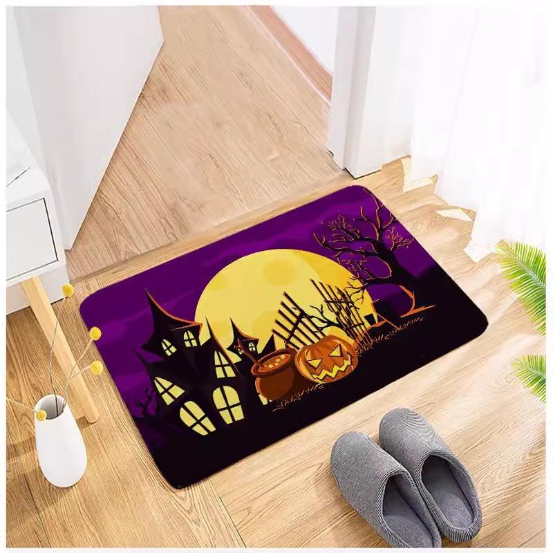 Cartoon Halloween Horror Floor Mat Restaurant Door Floor Mat Home Decoration Door Floor Mat Bathroom Toilet Floor Mat