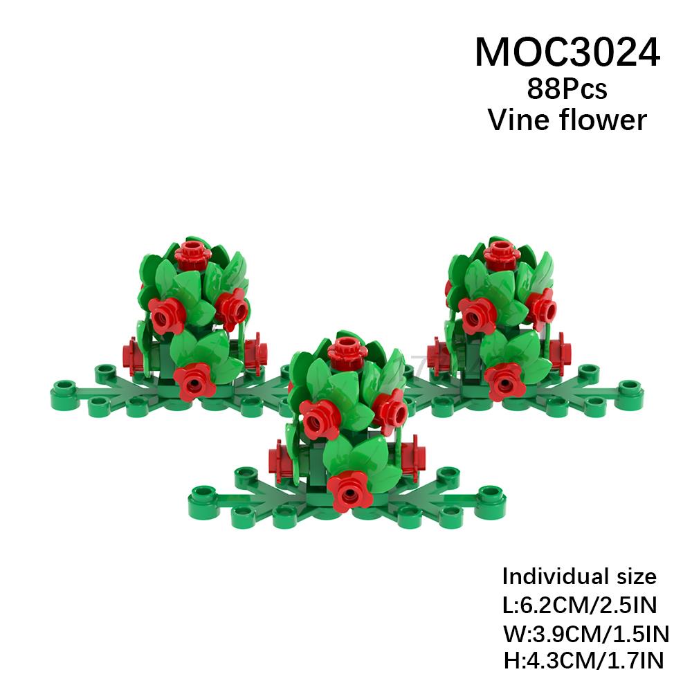 

MOOXI Міська ферма MOC Частини Фігурки Будівельні блоки Набір Рослина Дерево Листок Квітка Трава Сад Модель Друзі Цеглинки Іграшки Для Дітей