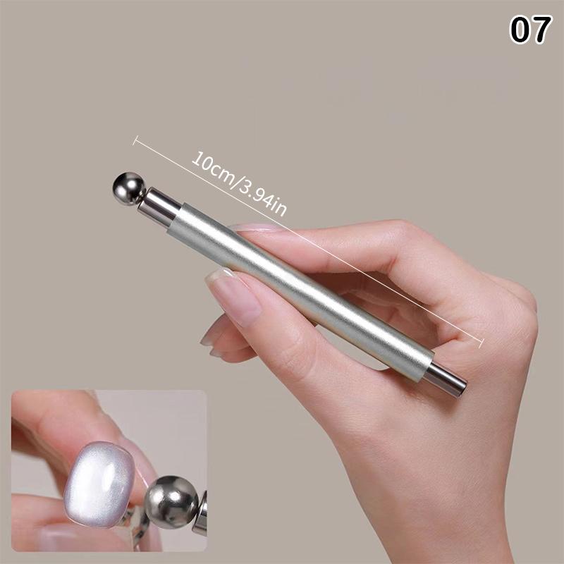 Circular Cat Eye Nail Magnet Strong Nail Art Magnetic Gel Polish With Guide Tool Diy Magnetic Nail Helper Manicure Design