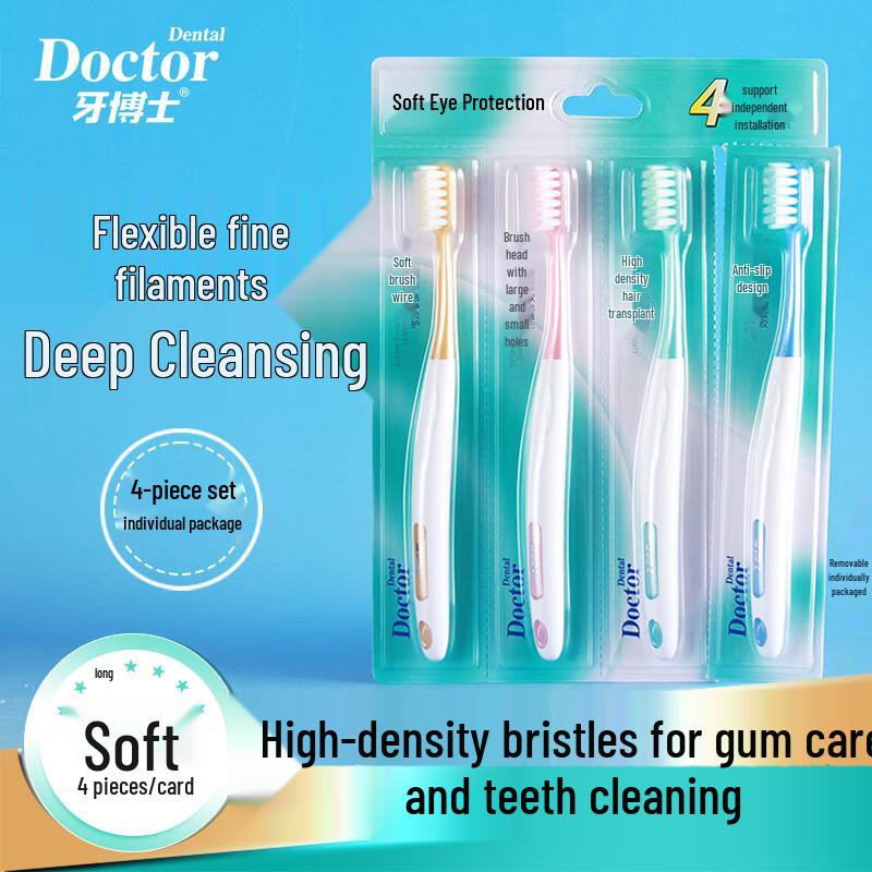 Dr. Tooth Gentle Gum Care Toothbrush 8-Pack