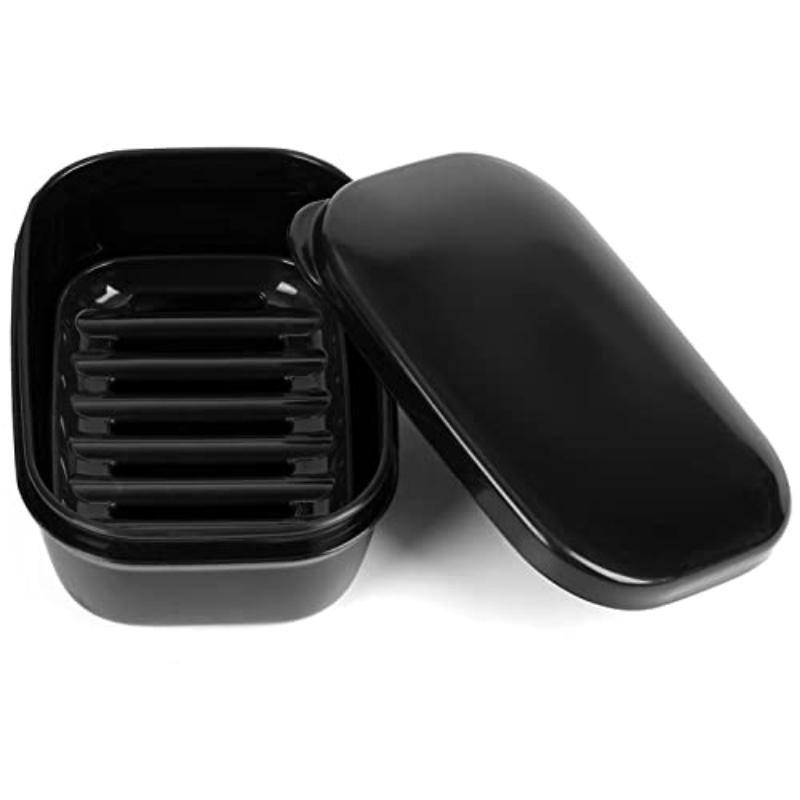 1PC Leak-proof Travel Soap Box Splash-proof and Clutter-free, Ultra-portable and Compact Design, Durable Rectangular Soap Box with Safety Buckle Cover