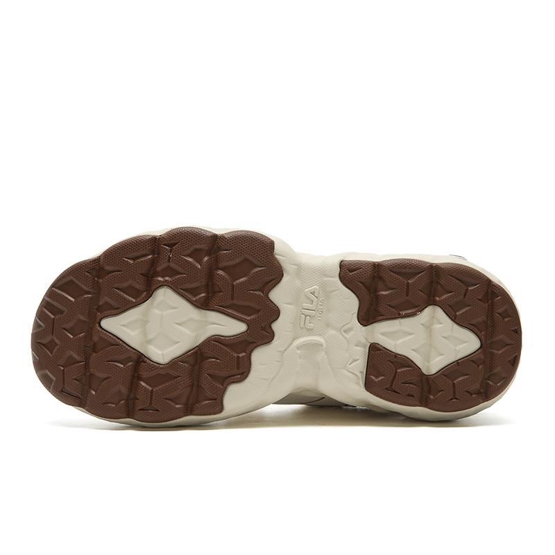 FILA MUFFIN Cushioning Abrasion Resistant Lightweight Low top Casual Shoes Women's White Brown F12W611132FGA