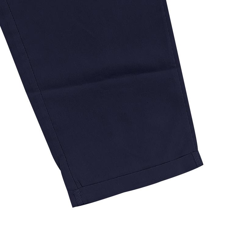 Men's Relaxed Fit Comfortable Quick-Dry Waistband Casual Business Solid Colour Trousers