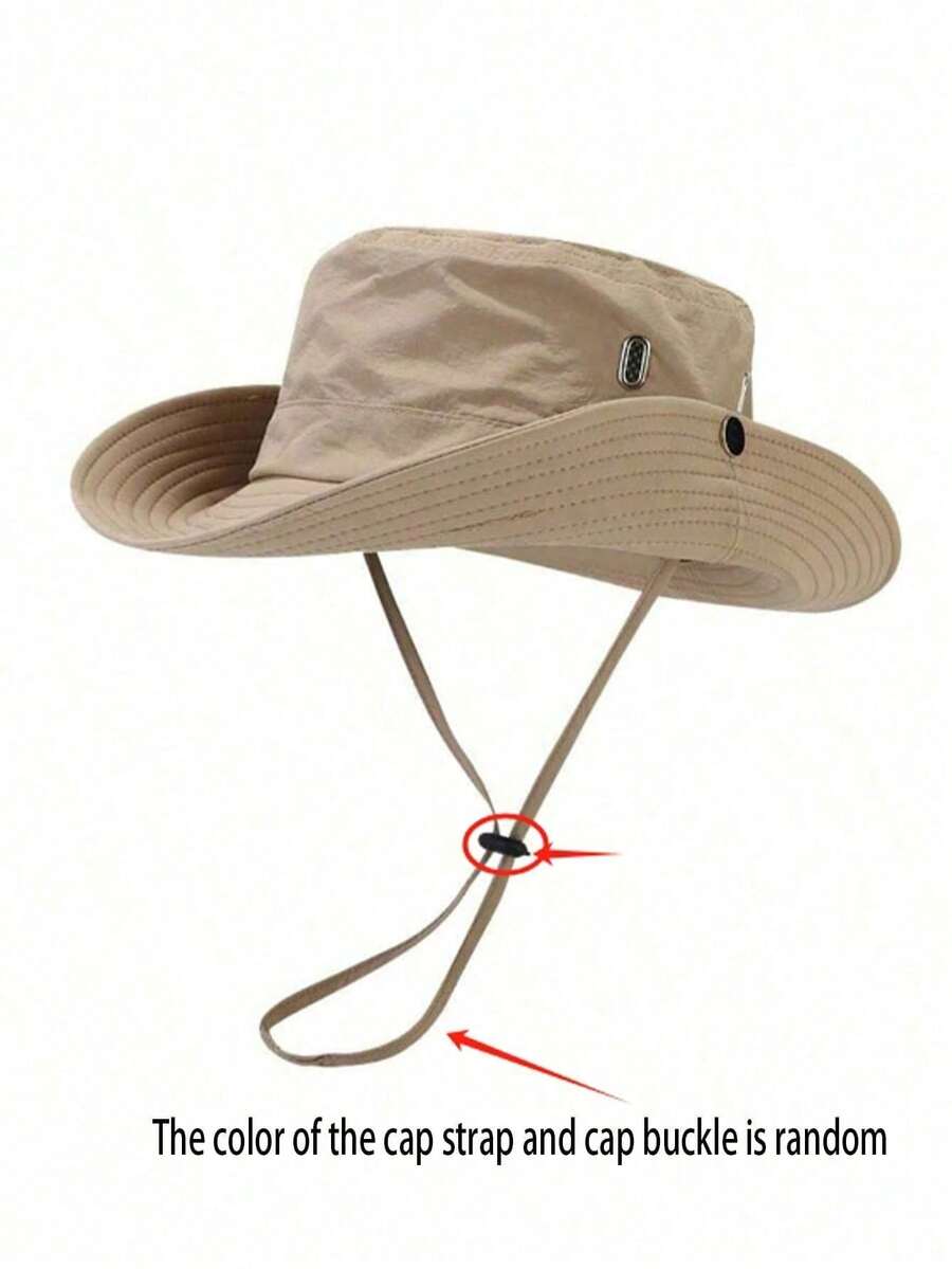 Outdoor Wide Brim Sun Hat Breathable Hiking Cap Unisex UV Protection