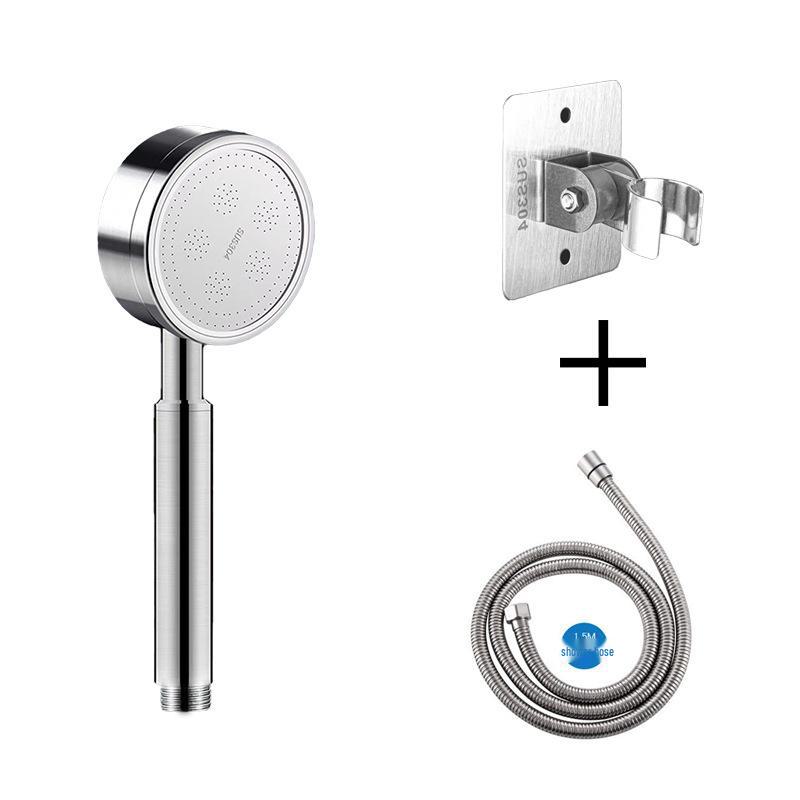304 Stainless Steel High-Pressure Shower Head Set for Home Use