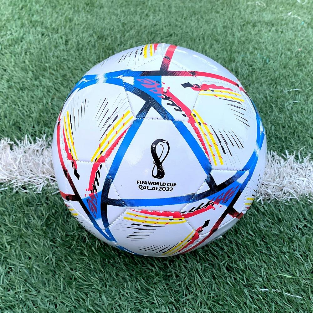 Size 5 Machine-Stitched Soccer Ball Black White Thicken Durable for School Exam Match Training Size 4 3 for Kids Students