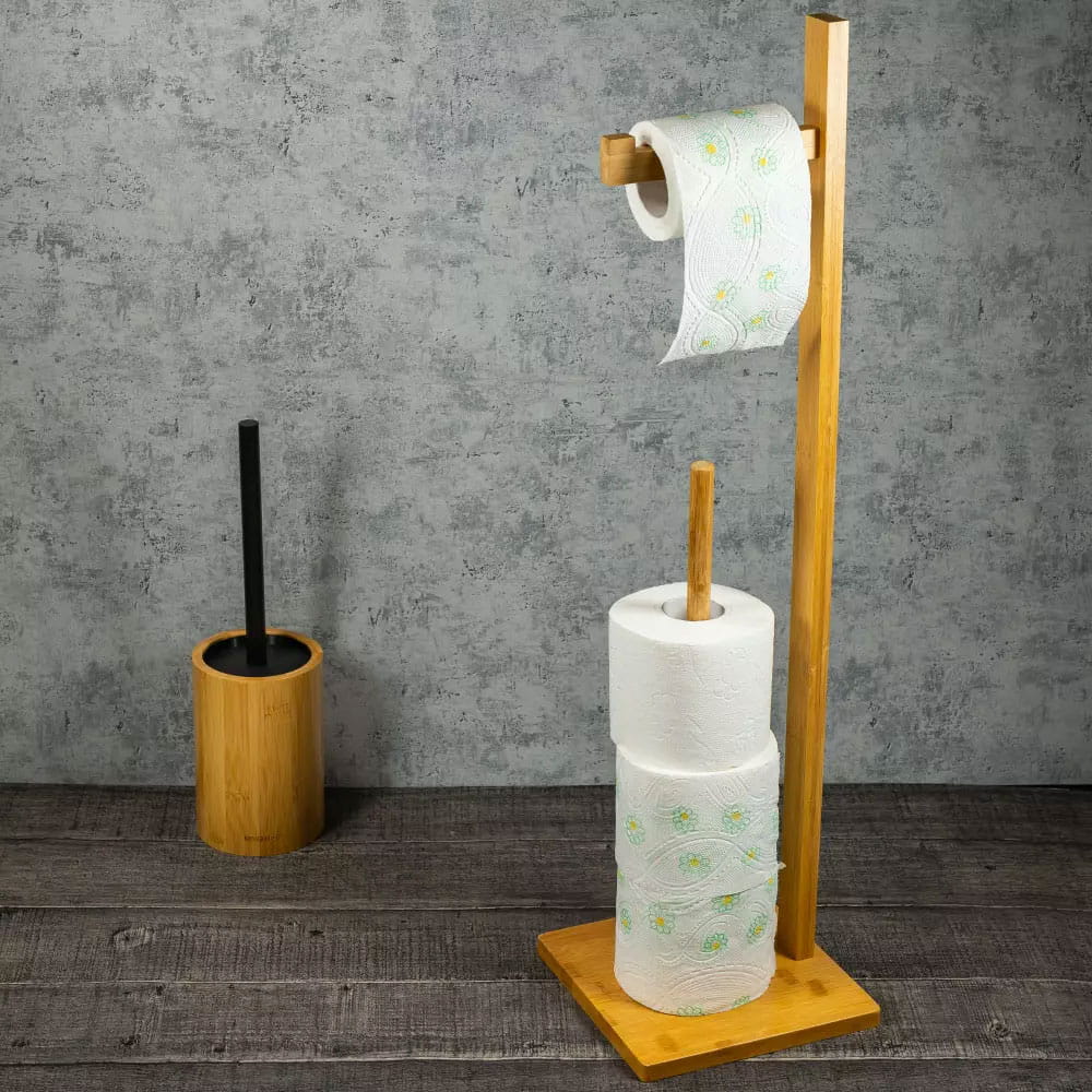 Bambu toalettpappershållare KINGHOFF KH-1692