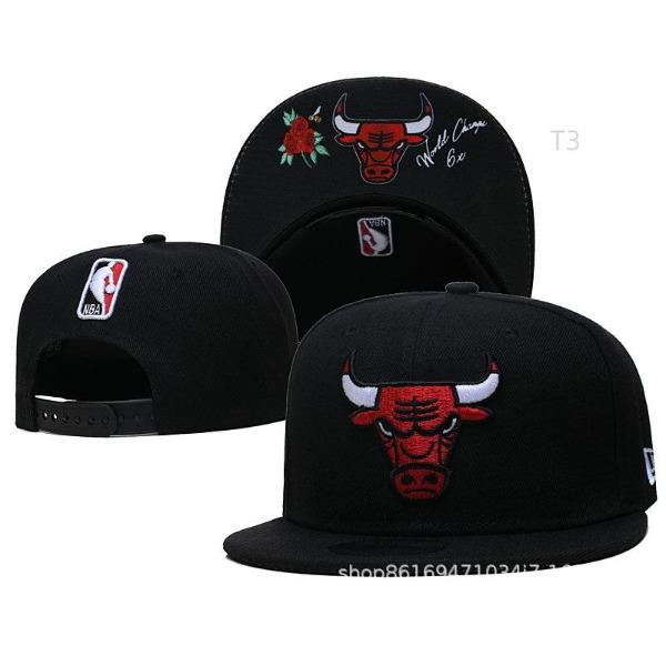 Source Baseball Cap Basketball League Bull Hat Street American Retro Embroidery Flat Edge Bull Head Casual Hat
