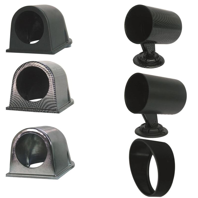 2" 52mm Gauge Pod Mount Holder Racing Dash Board Dual Triple Gauge Pod Black Carbon Fiber Color Double Triple Gauge Pods