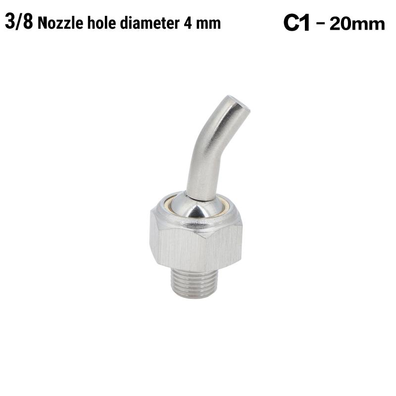 Stainless Steel Coolant Hose Nozzles Low Maintenance Anti Rust for CNC Lathes Toolholder Factory Machining Tooling