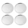 4PCS Wheel Center Caps Waterproofing Multifunctional 62mm OD 47.5mm ID Replacement for Discovery Evoque Defender Silver