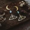 Moon & Moth Celestial Abalone Earrings
