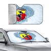 Luxury A-AbarthS-S Logo Car SunShade Visor Reusable Aluminum Foil UV Protector Suction Cups Heat Three-layer Insulation