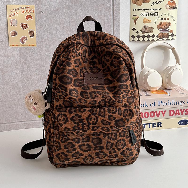New high-end backpack schoolbag women's autumn and winter atmosphere college cool college student backpack cross-border