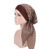 Women's Muslim Hijab Cancer Chemo Caps Flower Print Turban Cap Hair Loss Headscarf Elastic Cotton muslim Hijab Scarf Headwear