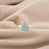 Aqua Chalcedony Gemstone 925 Sterling Silver Statement Jewelry Designer Ring For Wedding Gift RR-76-20
