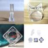 F26C Commemorative Coin Display Holder Capsules with Stands for Collecting Coin Container Organizer Storage Box Supplies