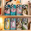 Funny Cat Daily Life Phone Case For iPhone 17,16,15,14,13,12,11 Plus,Pro Max,XS,Colorful Silver Black Cover
