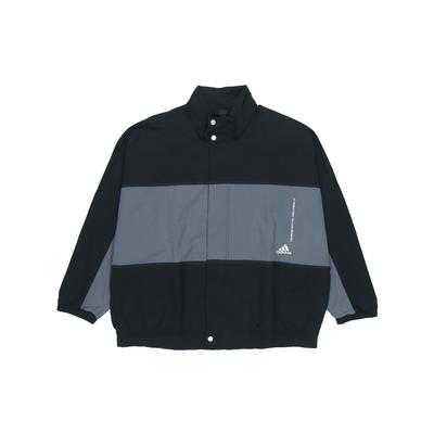 Wrd Woven Collar Jacket, Loose Fit, Two-Tone Men Outerwear Black GL8673