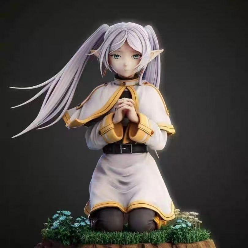 

Frieren Beyond Journey s End Double Head Sculpt GK Anime Figure Collectible Desktop Decor Present designed for Anime Fans