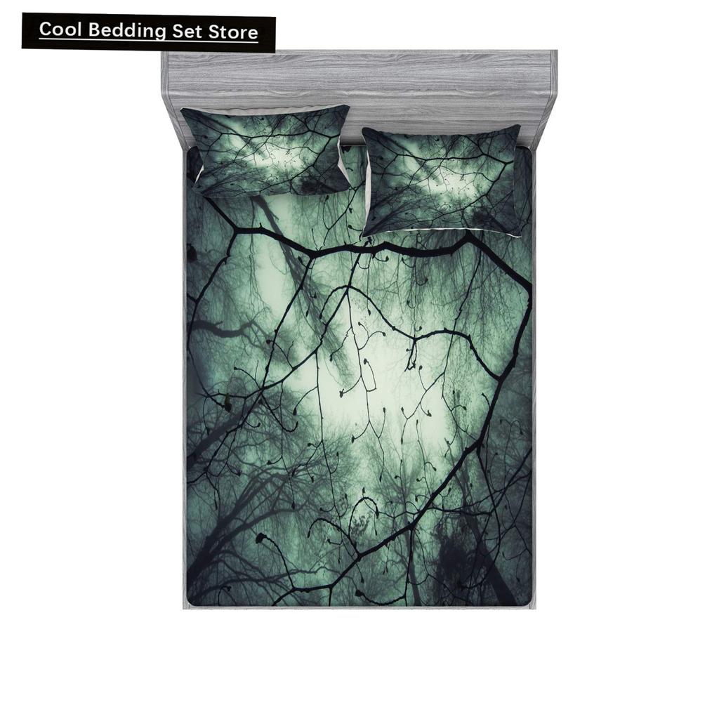 Halloween King Queen Duvet Cover Horror Blood Hand Bedding Set for Teens Scary Red Blood Stains 2/3pcs Polyester Quilt Cover