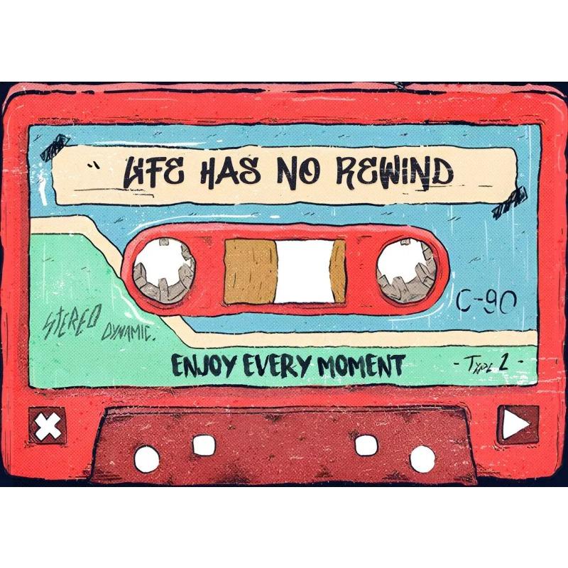 Funny Colourful Transparent Tape Cassette DJ Music Poster and Prints Canvas Printing Wall Art Picture for Living Room Home Decor