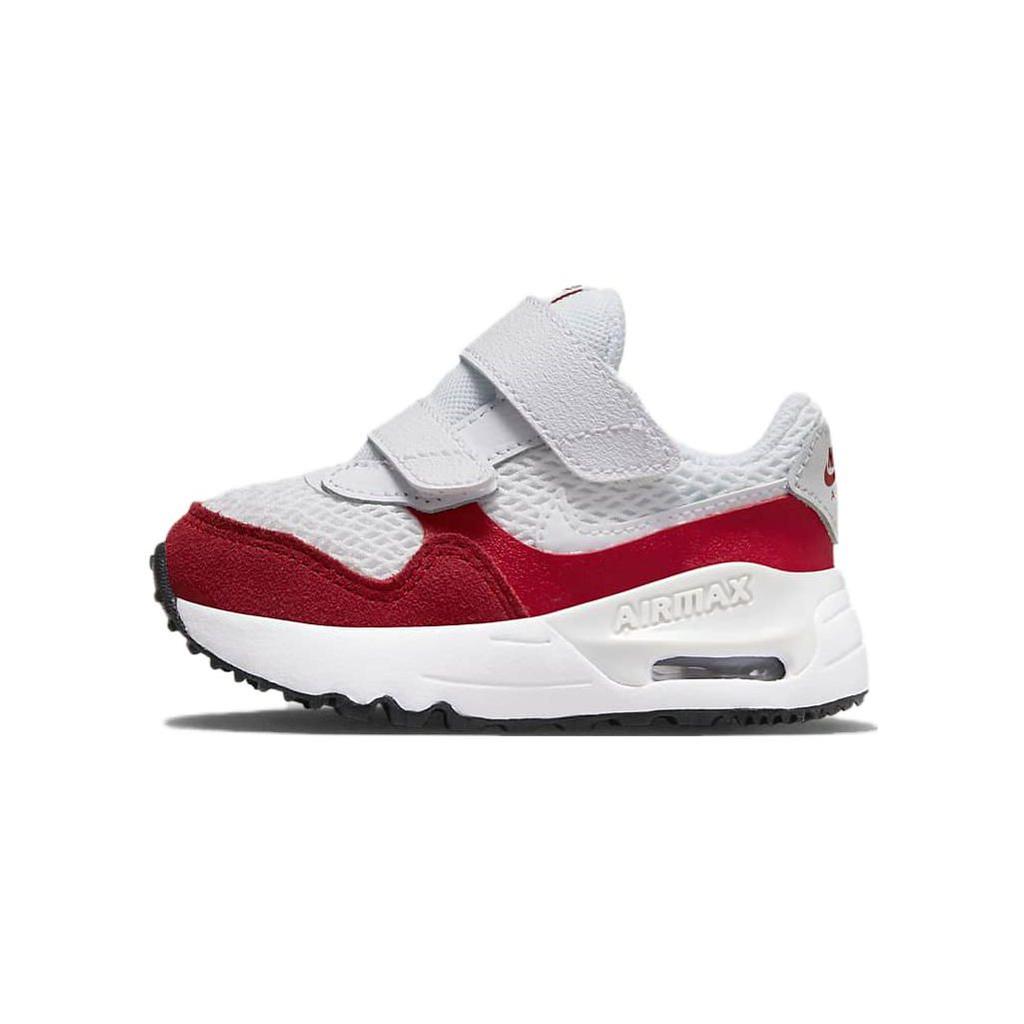 Nike Air Max SYSTM TD White University Red Baby Sneakers Photon-Dust DQ0286-108