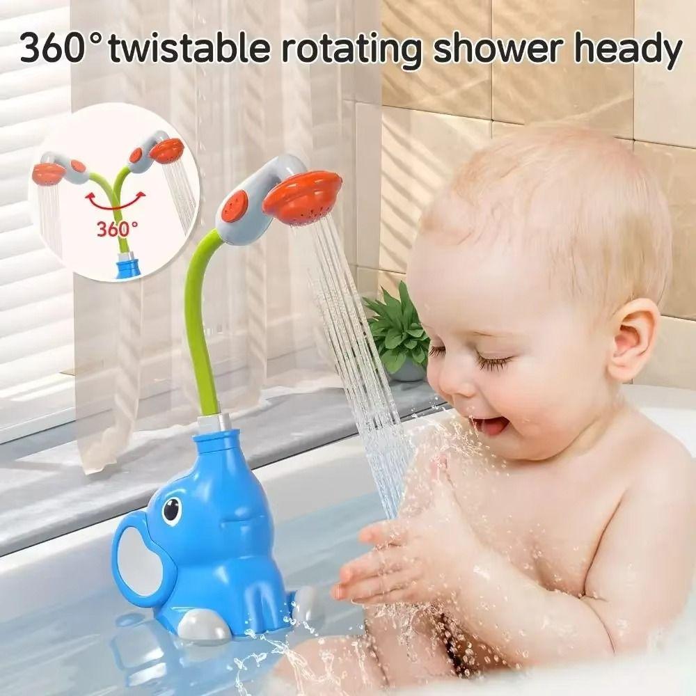 Watering Elephant Water Pump  Toy Sensory Play Waterfall Bathtub Toy  Pool Fun