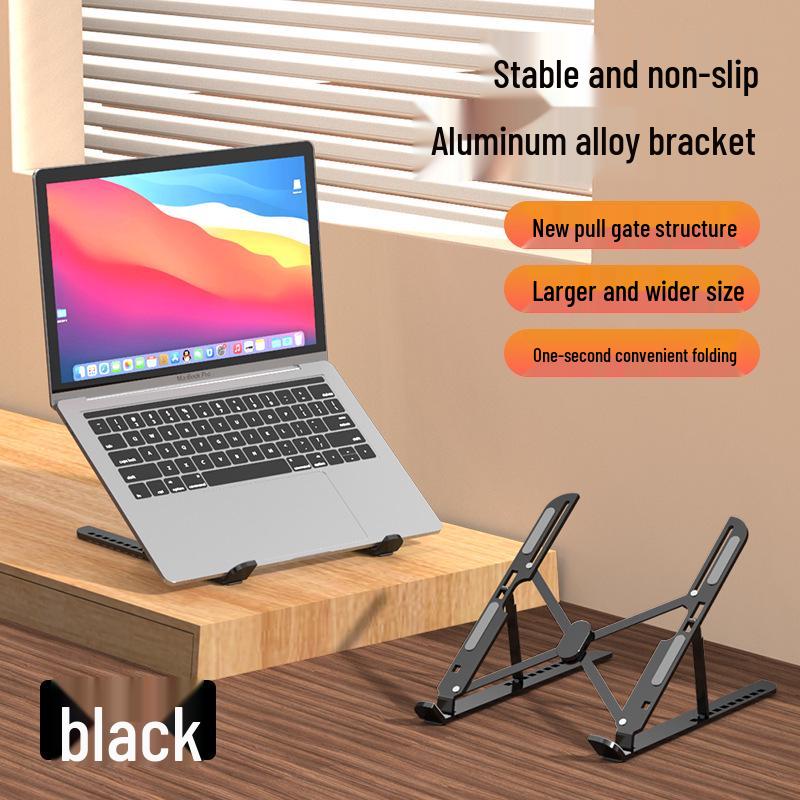 Faltbarer Aluminium-Laptopständer mit Hebe- und Kühlfunktionen