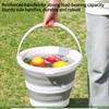 1PC Portable Folding Bucket Outdoor Fishing Bucket Large Car Travel Car Wash Bucket Student Dormitory Pickup Bucket Round Bucket