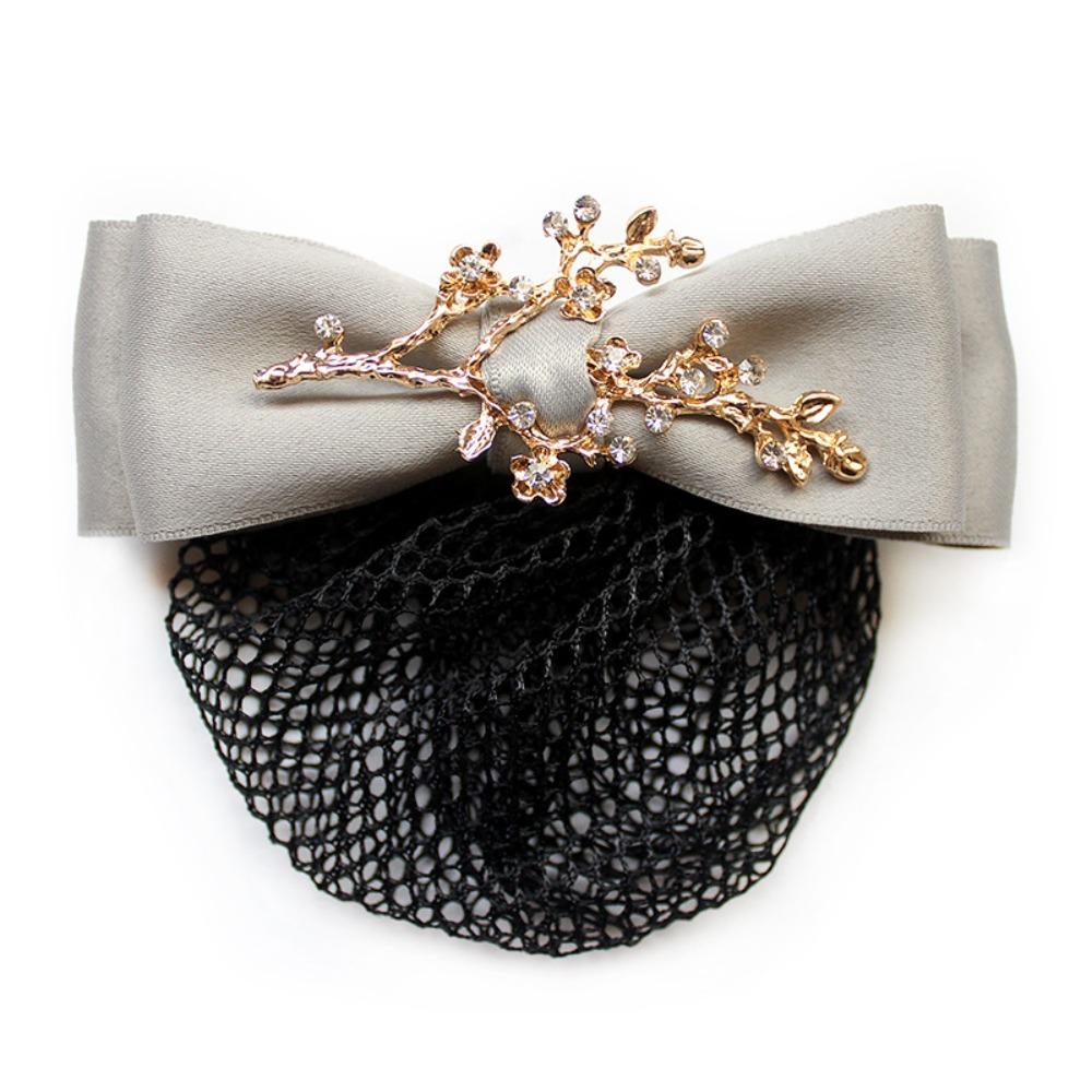 Women Spring Clips Korean Bun Snood Ballet Dancing Hairnet Hairgrips Cover Net  Waiter