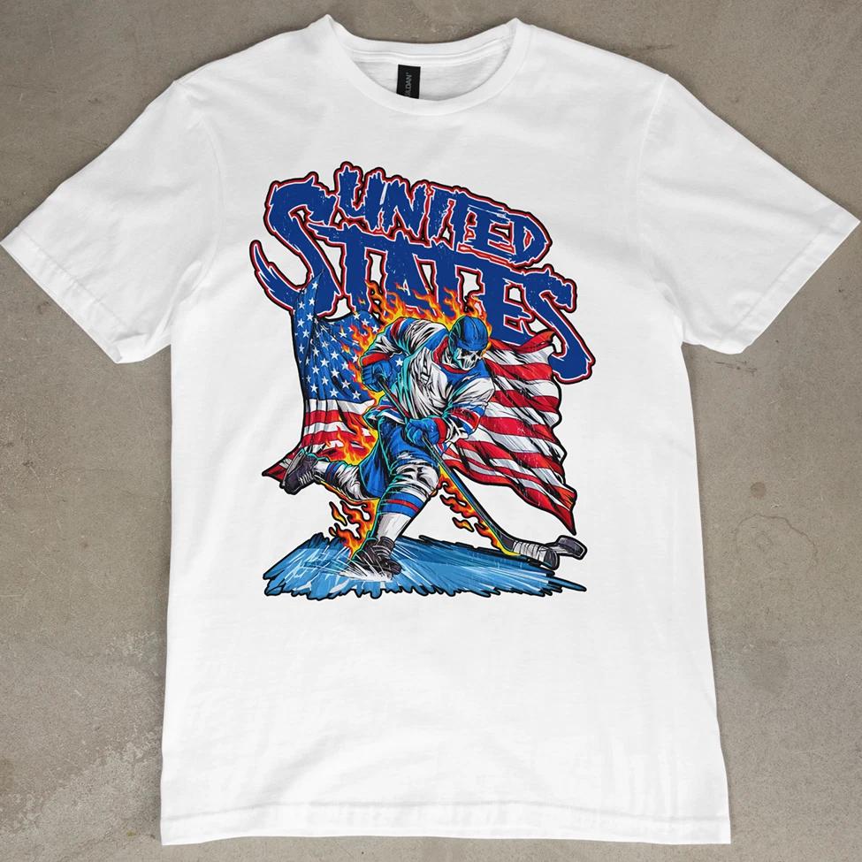 USA Hockey Graphic Tee T Shirt 2026 Champions Team USA Olympics Jack Hughes NEW 3XL