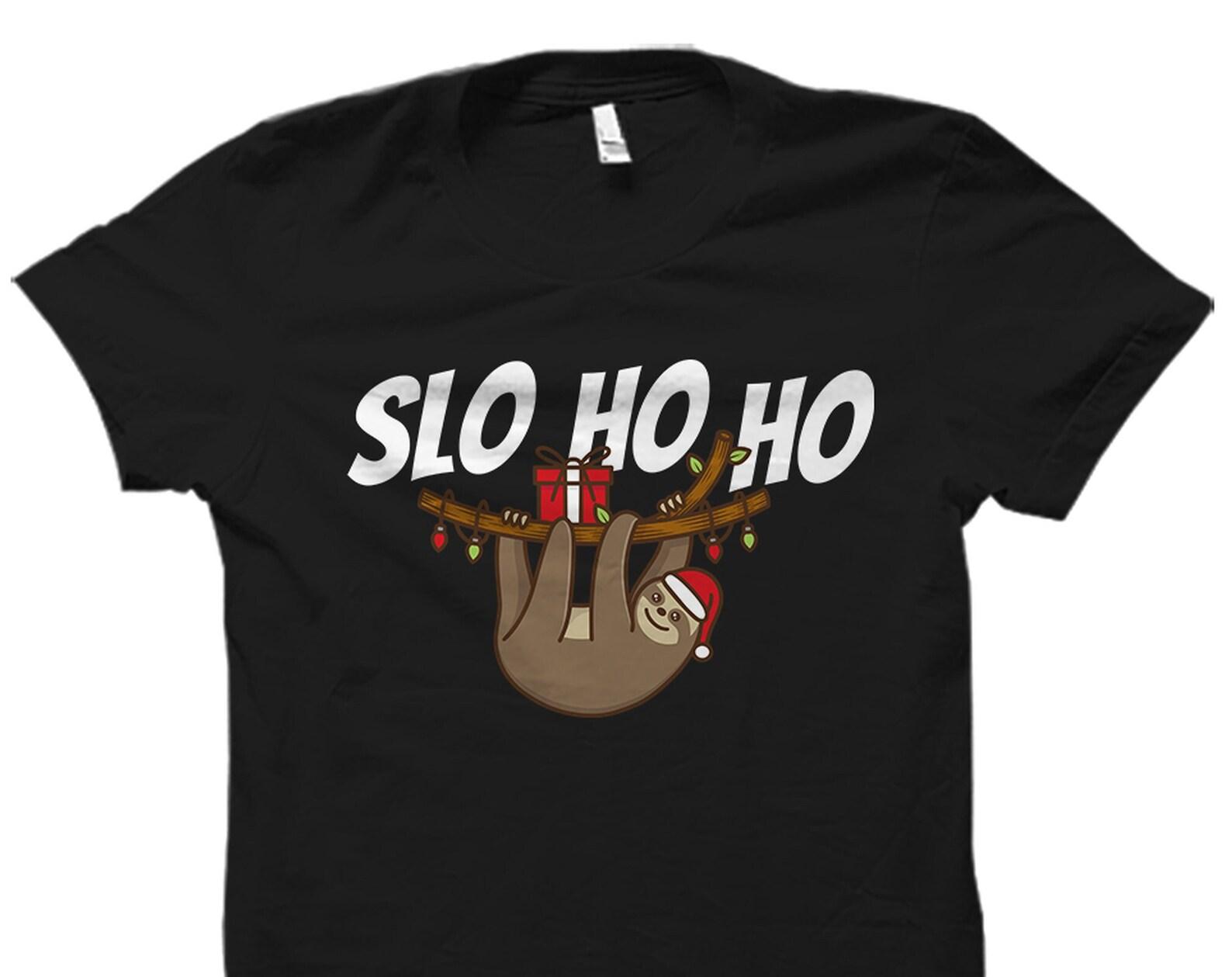 Sloth Shirt. Christmas Shirt. Christmas Eve Shirt. Sloth Gifts. Christmas T-Shirt. Holiday Shirts. Sloth Gift. Cute Sloth Shirt #OS4055 XL