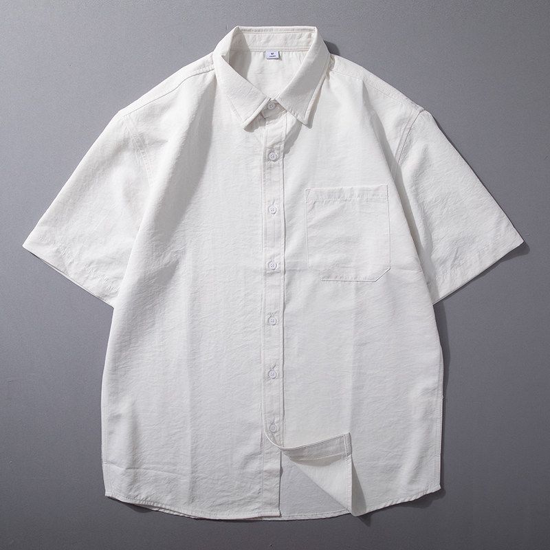 Short sleeve Shirts Men's Summer New Lightweight Breathable Quick-Drying Top Versatile Japan fashion Loose Casual Silky Shirt