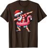 Dabbing Santa Christmas In July Hawaiian Xmas Dab Unisex TShirt