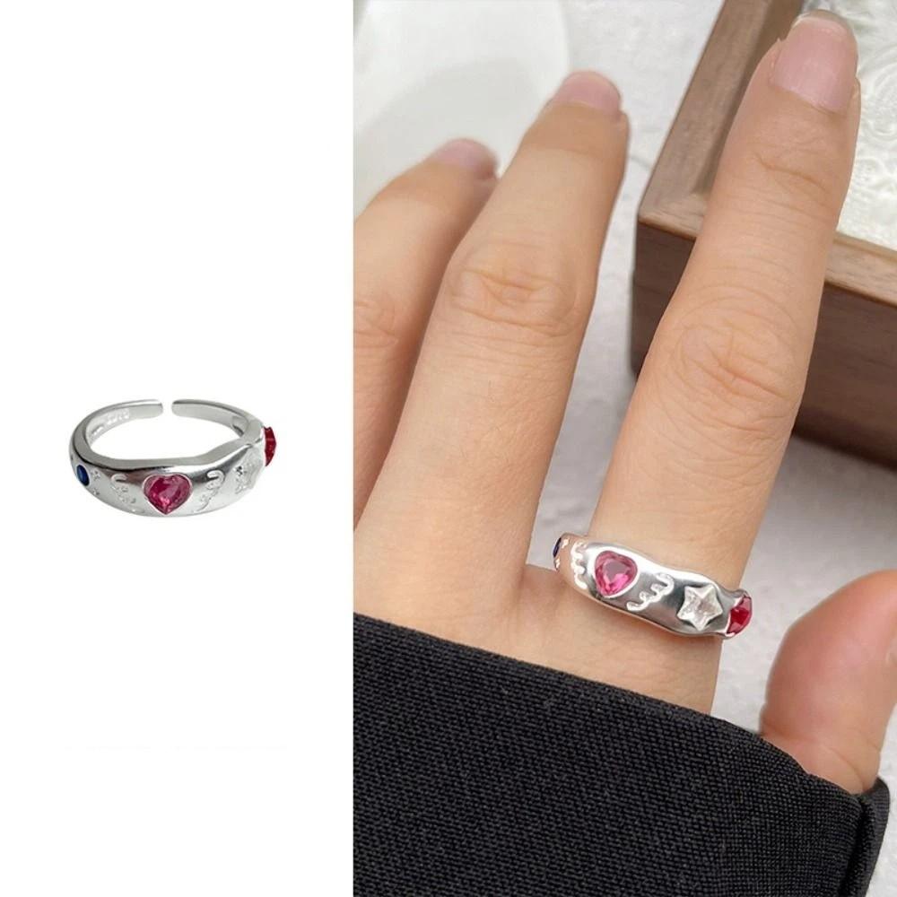 Irregular Shape Crystal Ring Minimalist Handmade Opal Ring Fashionable Gemstone Ring Girls Gift
