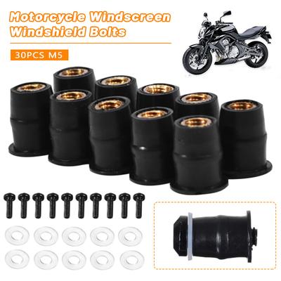 10/30 Buc M5 M6 Șuruburi Șuruburi Piuliță Parbriz Motocicletă Cu Accesorii Pentru Honda Suzuki Yamaha Kawasaki
