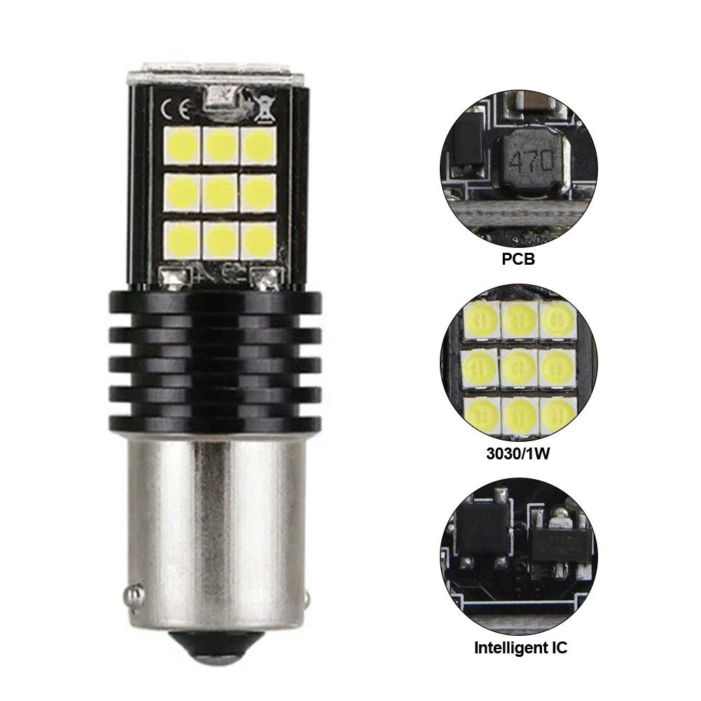 

1Pc Car LED Reversing Lights 1156 1157 7440 Parking Brake Bulb Mulitp-color BA15S LED 1157 BAY15D Light 6000k White 3030 Bulbs 7440 W21W WY21W T20 червоний