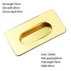 With Screws Cabinet Handle Zinc Alloy Slotted Recessed Handle 1 Pc Concealed Handle Convenient For Furniture Practical