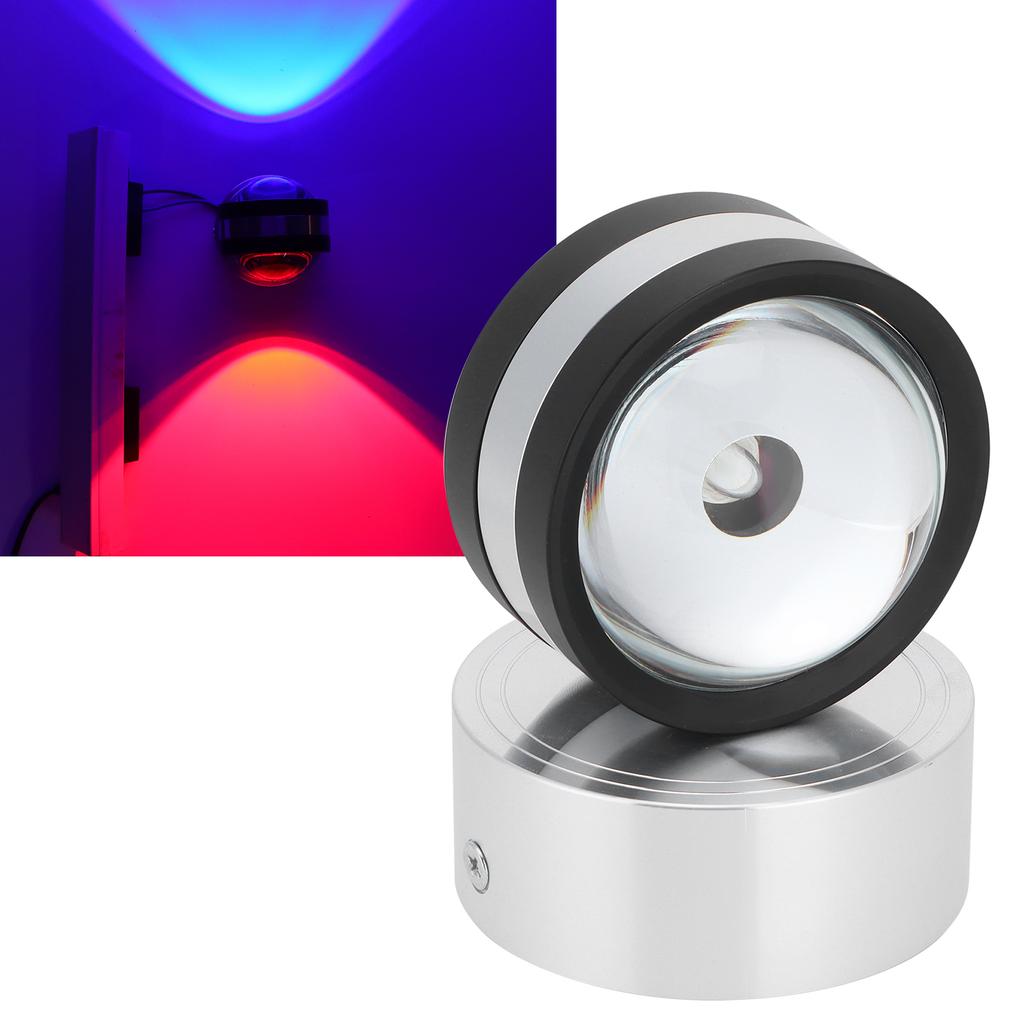Double Sided Wall Lamp, with Red Blue Light 6W 85-265V for Home, Bar, KTV, , Hotel, Interior Decoration