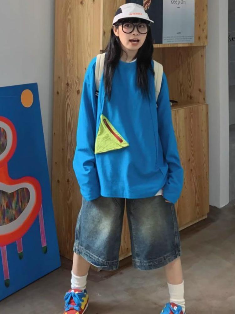 Short Mujer Vintage Jean Shorts Women 2024 New Bottoms Streetwear Fashion Casual Y2k Wide Leg Chic Pants Pantalones Cortos