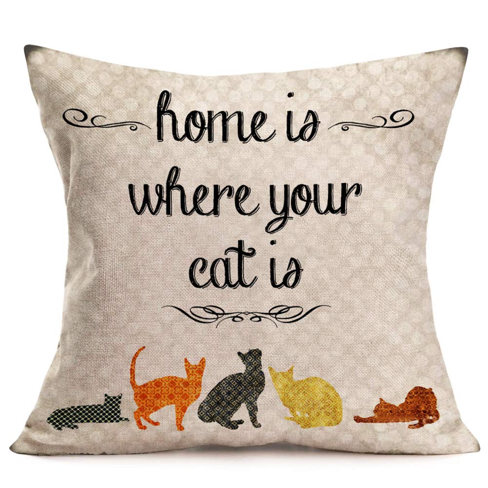 Dog Animal Quotes Linen Pillowcase Sofa Cushion Cover Home Decoration Can Be Customized For You 40x40 50x50 60x60 45x45