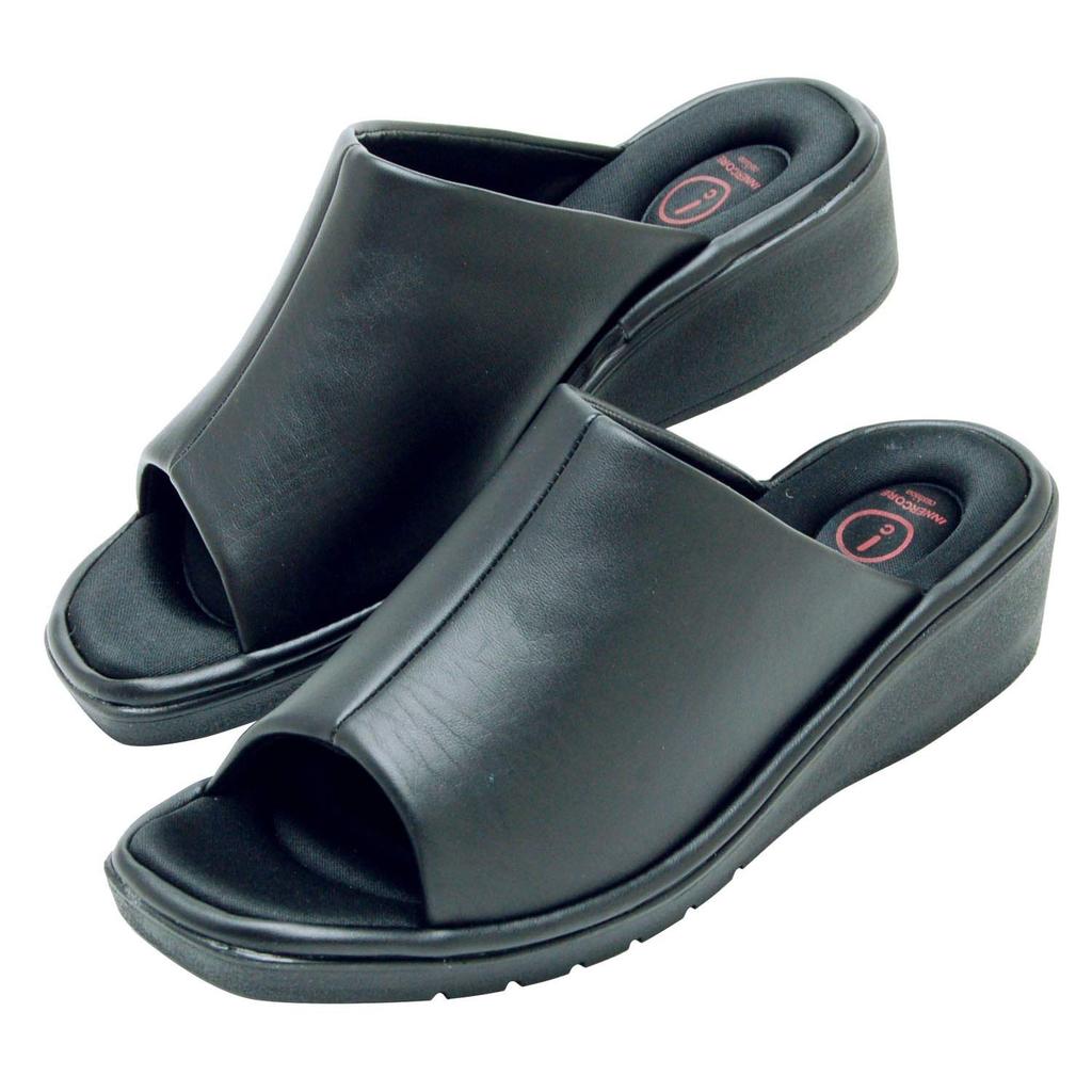 INNERCORE Sizes Slippers, Black, 23-24cm