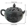 1Pc Mini Retro Style Alloy Incense Burner Buddhism Lotus Censer Bronze Dragon And Phoenix Water Bottle Incense Burner