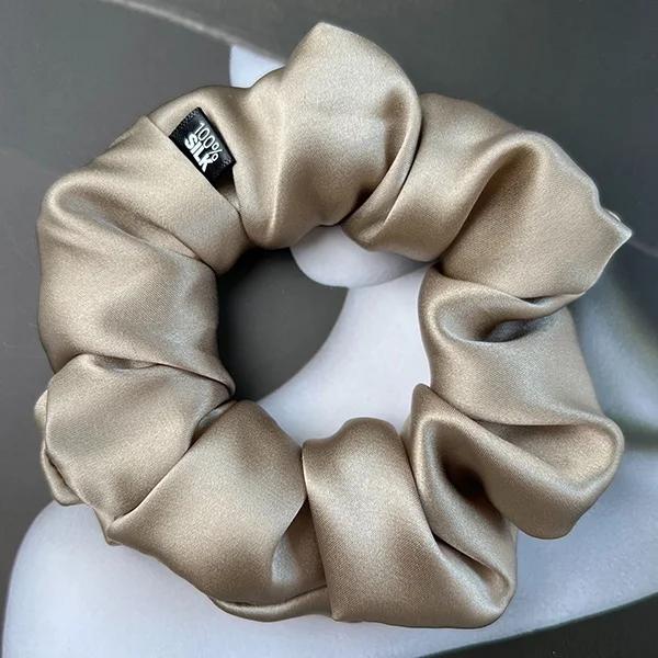100% Seta di Gelso Elastici per Capelli Elastici per Capelli Elastici Grandi Corde Elastiche Portacoda di Cavallo per Donne Ragazze 19 Momme