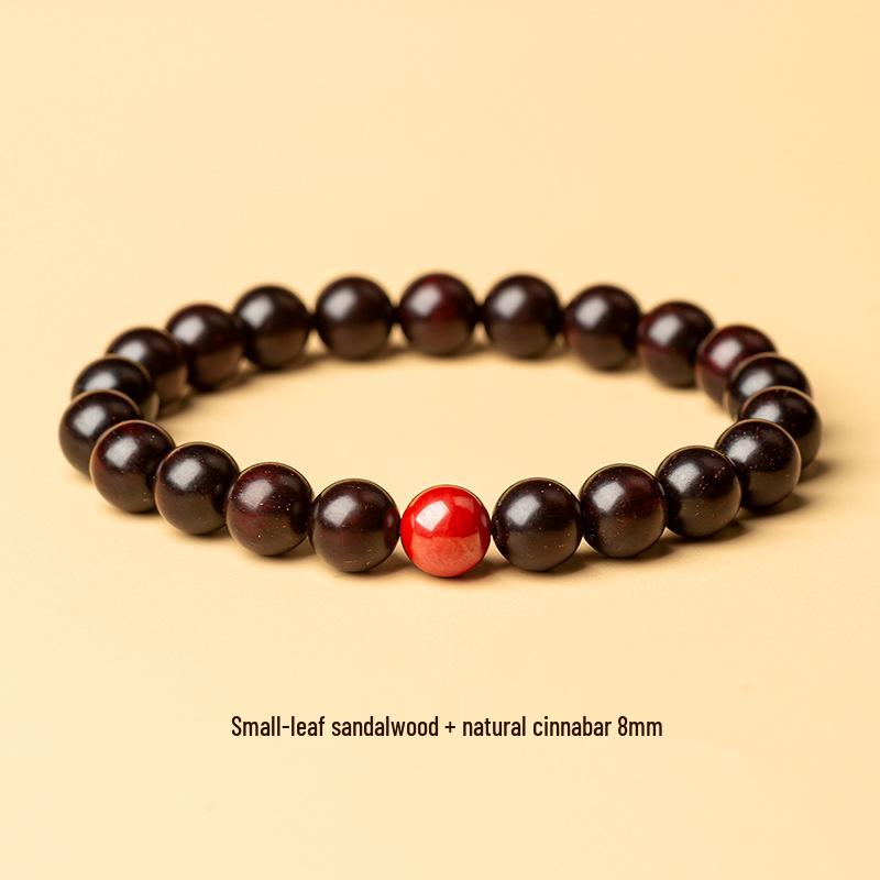 Unisex Sandalwood & Hetian Jade Bracelet with High-Density Wenge Wood & Golden Star Beads